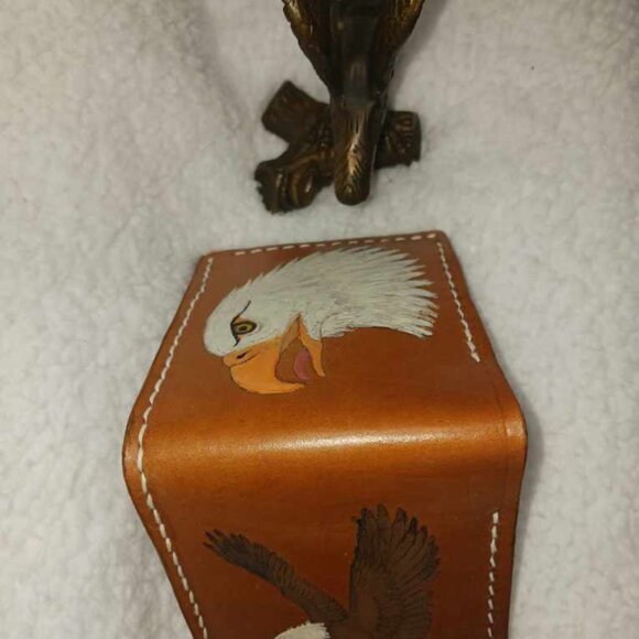 Carved Eagle Wallet - Hand Crafted - Picture 3 of 8